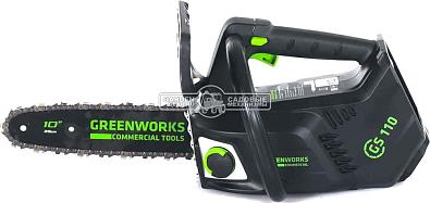 Пила - сучкорез аккумуляторная цепная одноручная GreenWorks GD40TCS 10&quot; без АКБ и ЗУ (PRC, BL 40В, 1/4&quot;-1.3-58E, 2.35 кг)