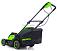 Газонокосилка аккумуляторная GreenWorks GD40LM411 с АКБ 5 А/ч и ЗУ (PRC, BL 40В, 41 см, пластик, мульчирование, 60 л, 16.5 кг)