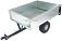 Тележка - прицеп ZimAni GT410x2 Stainless steel 500 для садовых тракторов, с механизмом опрокидывания (оцинкованной сталь, 500 кг)
