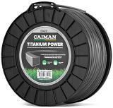 Леска Caiman Titanium Power 3,0 мм, 132 м, квадратная, двухслойная, катушка