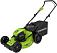 Газонокосилка аккумуляторная GreenWorks GD40LM46HP с АКБ 4 А/ч и ЗУ (PRC, BL 40В, 46 см, сталь, 3 в 1, 55 л, 25 кг)