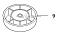 Опорная чашка Husqvarna E4, M12 для бензокос 135R / 143R-II / 535RX / 531RS / 541RS / 553RS