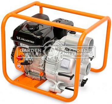 Мотопомпа бензиновая Villartec PTB80 для грязной воды (PRC, 212 куб.см., 1000 л/мин, 3&quot;, 26 м, 35 кг)