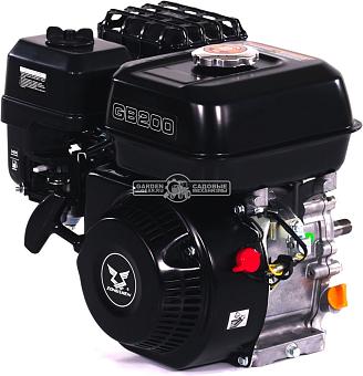 Бензиновый двигатель EVOline GB 200 (6,5 л.с., 196 куб.см., D=20 мм, L=78,7 мм, резьба M18x1,5, для мотопомпы, 15,5 кг.)