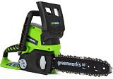 Пила аккумуляторная цепная Greenworks G24CS25 10" c АКБ 8 А/ч и ЗУ