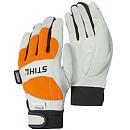 Перчатки Stihl DYNAMIC Protect MS S/8 с защитой от прорезания (воловья кожа/текстиль)
